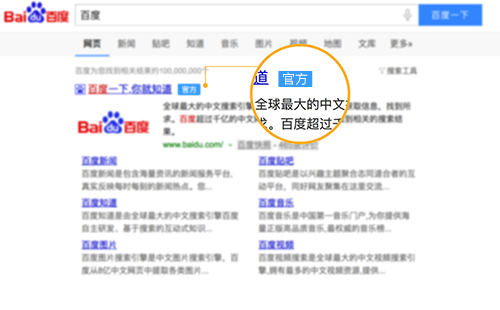 官网认证展现